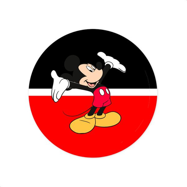 Capa Painel Redondo Sublimados Tema Mickey 2546