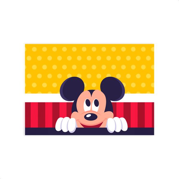 Capa Painel Retangular Sublimado Tema Mickey 2546
