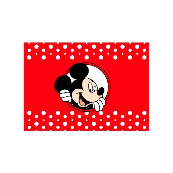 Capa Painel Retangular Sublimado Tema Mickey 2548