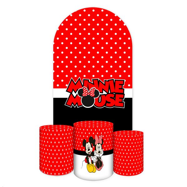 Capa Painel Romano Veste fácil + 3 Capas Cilindros Tema Mickey 2545