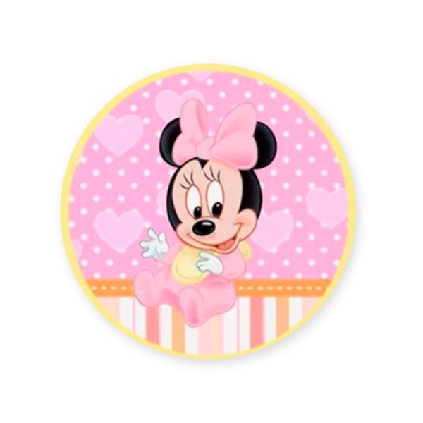 Capa Painel Redondo Sublimados Tema Minnie Mouse 334