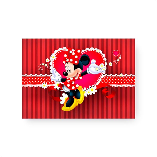 Capa Painel Retangular Sublimado Tema Minnie 663