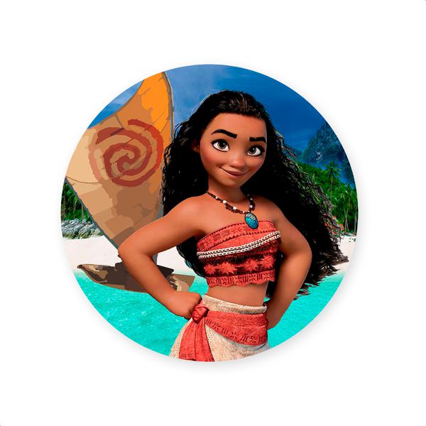 Capa Painel Redondo Sublimados Tema Moana 351