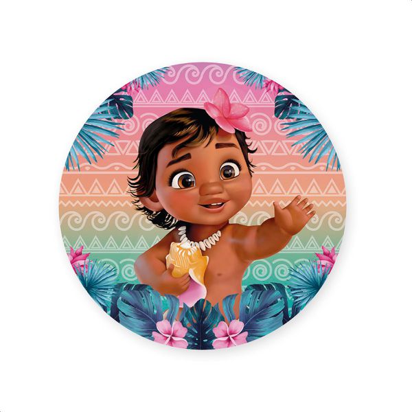 Capa Painel Redondo Sublimados Tema Moana 355