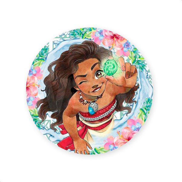 Capa Painel Redondo Sublimados Tema Moana 603