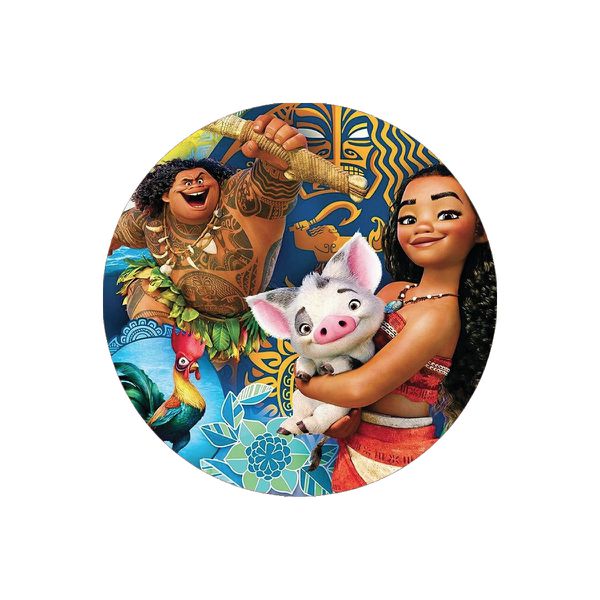 Capa Painel Redondo Sublimados Tema Moana 7