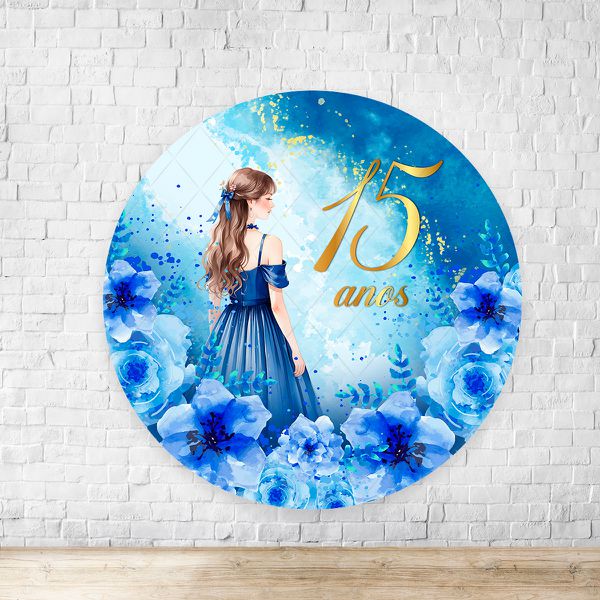 Painel Redondo Tema 15 Anos 7068
