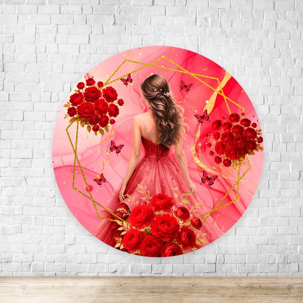 Painel Redondo Tema 15 Anos 7155