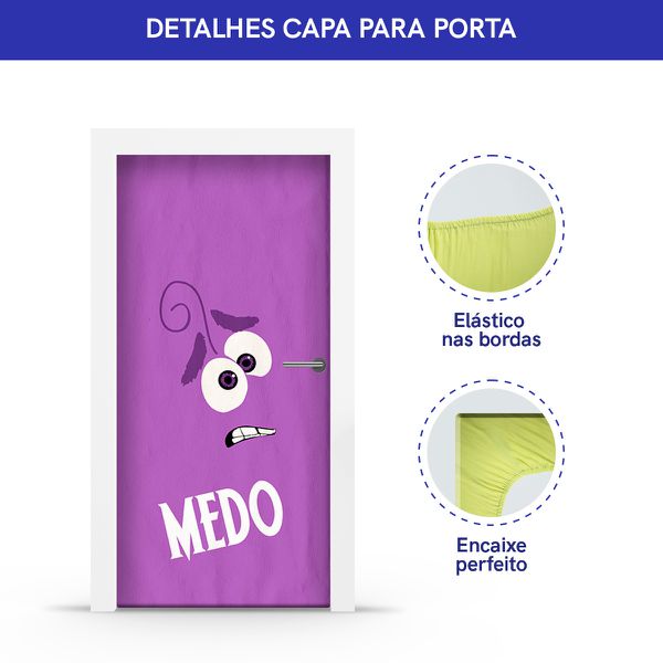 Capa de Porta Divertidamente Medo 05