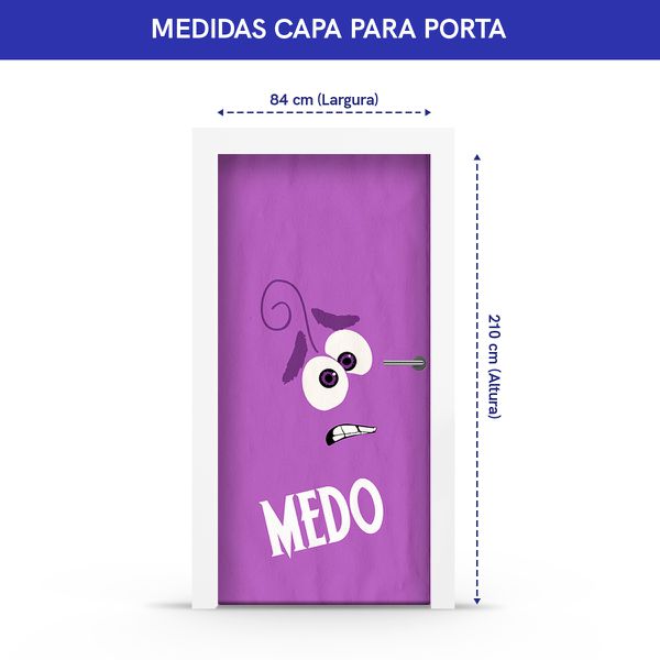 Capa de Porta Divertidamente Medo 05