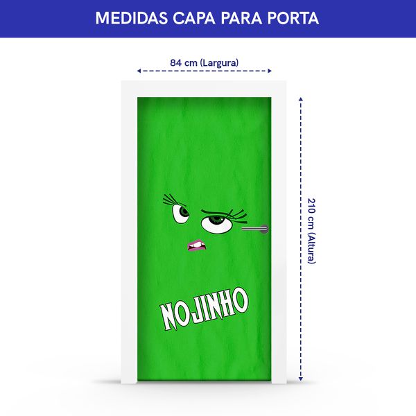 Capa de Porta Divertidamente Nojinho 09