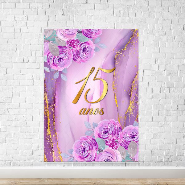 Painel Retangular 15 Anos 7071