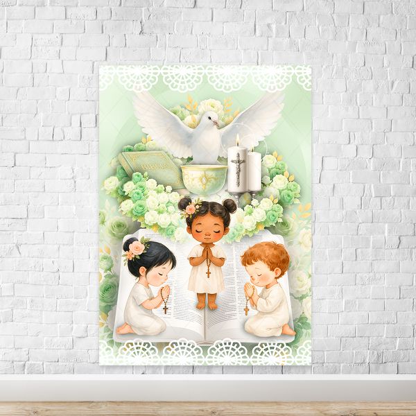 Painel Retangular Tema Batizado 7140