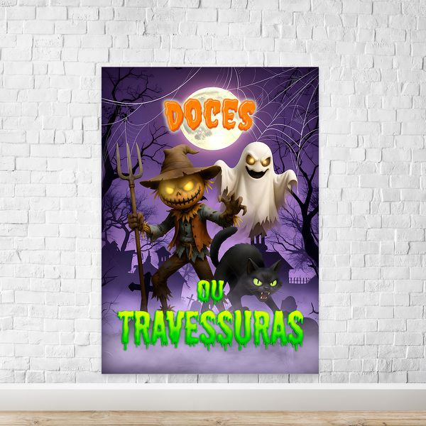 Painel Retangular Tema Halloween 7161