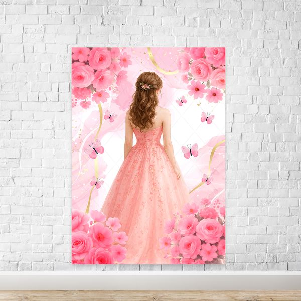 Painel Retangular Tema 15 Anos 7154