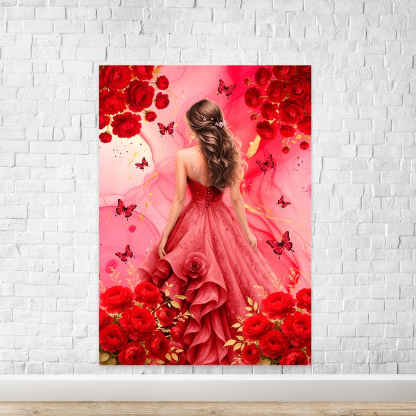 Painel Retangular Tema 15 Anos 7155