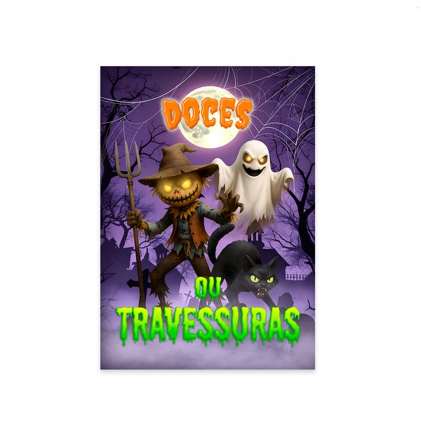 Painel Retangular Tema Halloween 7161