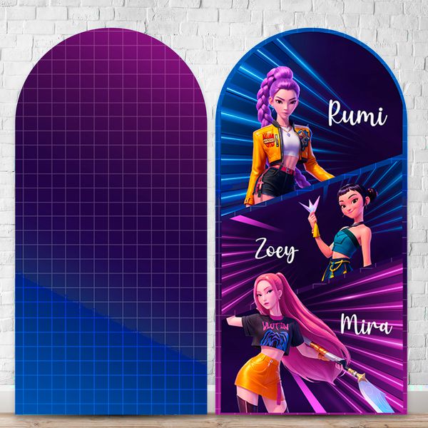 Painel Romano Tema Guerreiras do K-Pop 7157