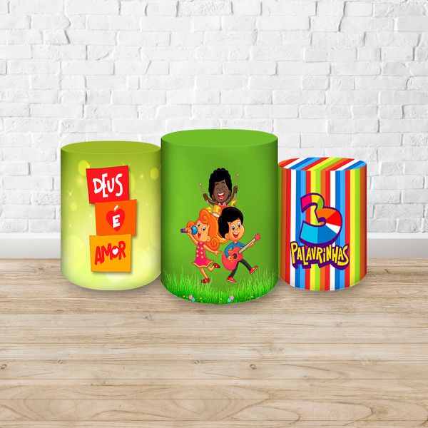 Trio Capas Cilindros Tema 3 Palavrinhas 7128