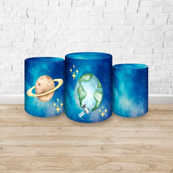 Trio Capas Cilindros Tema Astronauta 7136