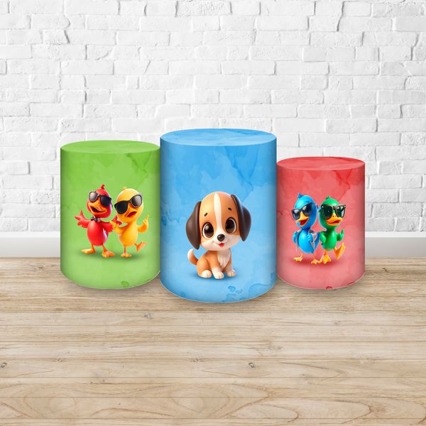 Trio Capas Cilindros Tema Bento e Totó 7134