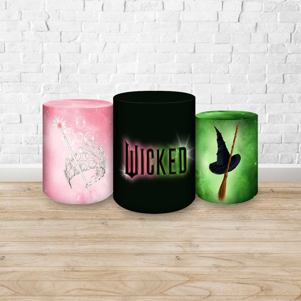 Trio de Cilindros Tema Wicked 7168
