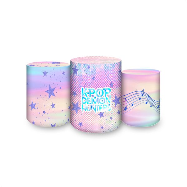 Trio de Cilindros Tema Guerreiras do K-Pop 7158