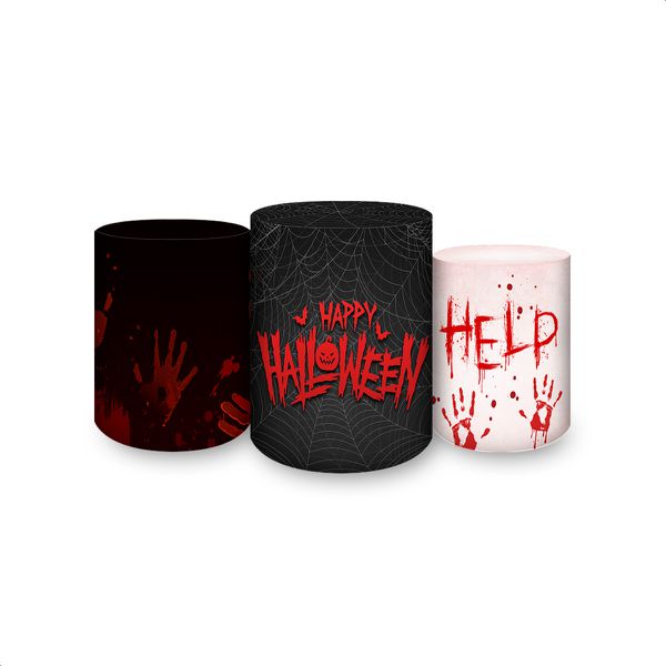 Trio de Cilindros Tema Halloween 7159