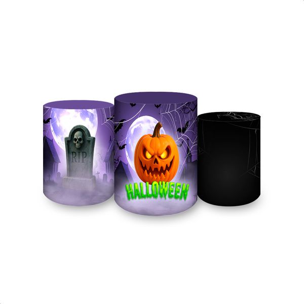 Trio de Cilindros Tema Halloween 7161