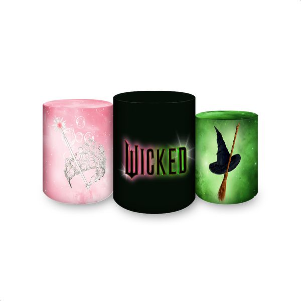 Trio de Cilindros Tema Wicked 7168