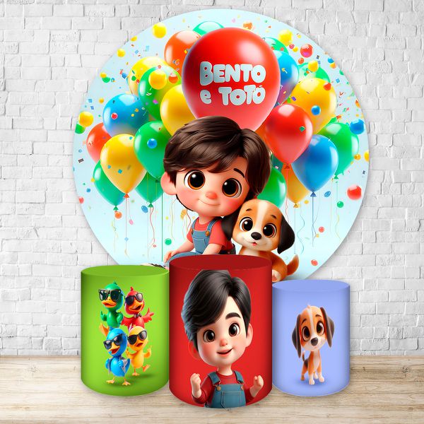 Kit 4 Capas Tema Bento e Totó 7132