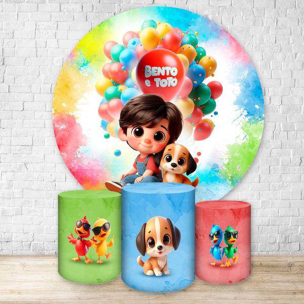Kit 4 Capas Tema Bento e Totó 7134