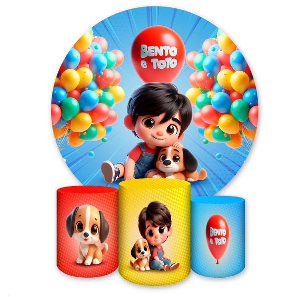 Kit 4 Capas Tema Bento e Totó 7133