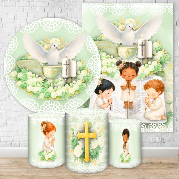 Kit 5 Peças Tema Batizado 7140