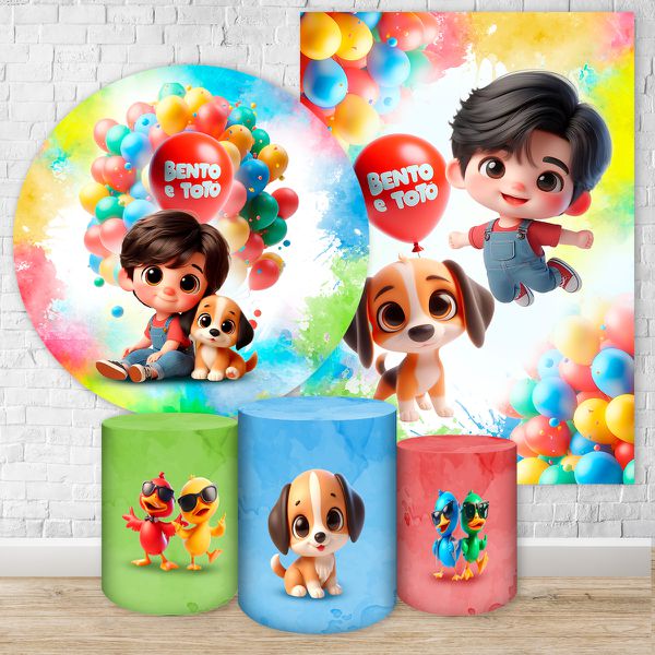 Kit 5 Peças Tema Bento e Totó 7134