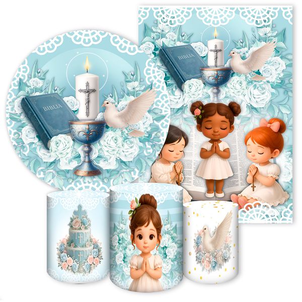 Kit 5 Peças Tema Batizado 7138