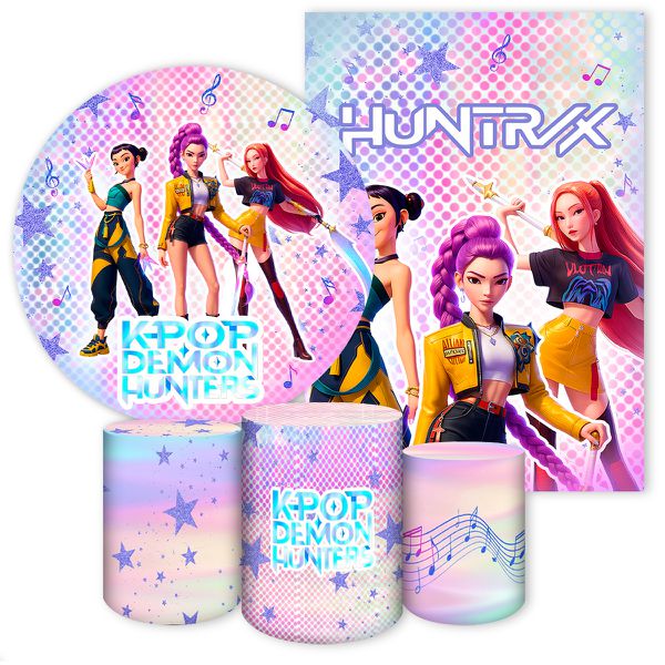 Kit 5 Peças Tema Guerreiras do K-Pop 7158