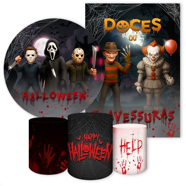 Kit 5 Peças Tema Halloween 7159