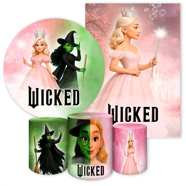 Kit 5 Peças Tema Wicked 7169