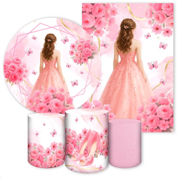 Kit 5 Peças Tema 15 Anos 7154