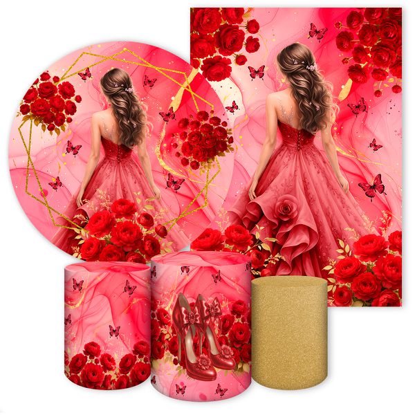 Kit 5 Peças Tema 15 Anos 7155