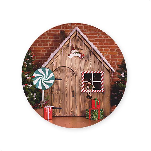 Capa Painel Redondo Sublimados Tema Natal 4090