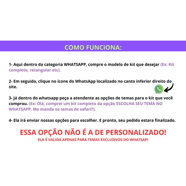 Capa Painel + Trio Capas Cilindros Sublimados Tema Exclusivo Whatsapp