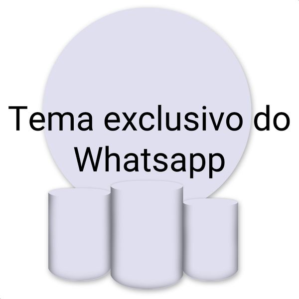 Capa Painel + Trio Capas Cilindros Sublimados Tema Exclusivo Whatsapp