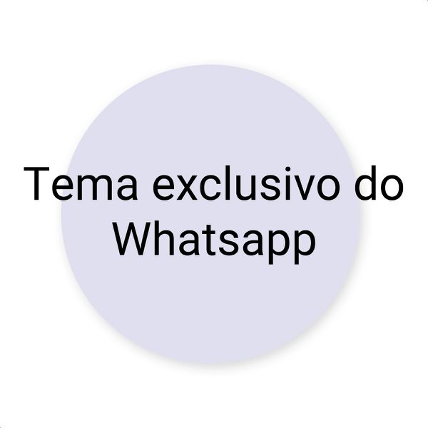 Capa Painel Redondo Sublimados Tema Exclusivo Whatsapp
