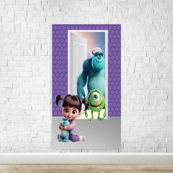 Capa Painel Retangular Sublimado Tema Monstros SA IA 4595