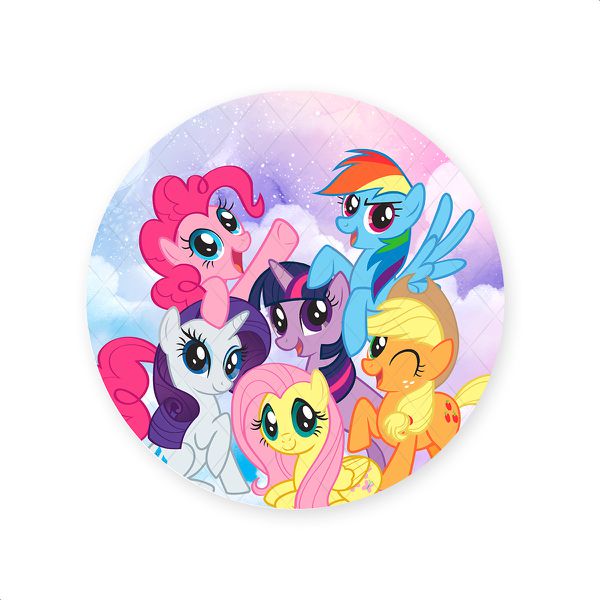 Capa Painel Redondo Sublimados Tema My Little Pony 2645