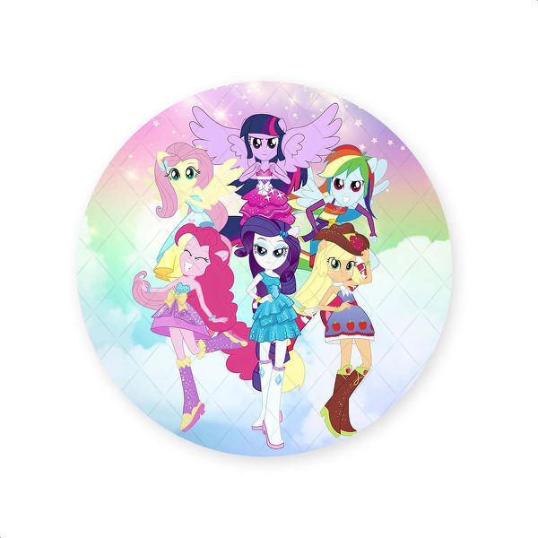 Capa Painel Redondo Sublimados Tema My Little Pony 2648