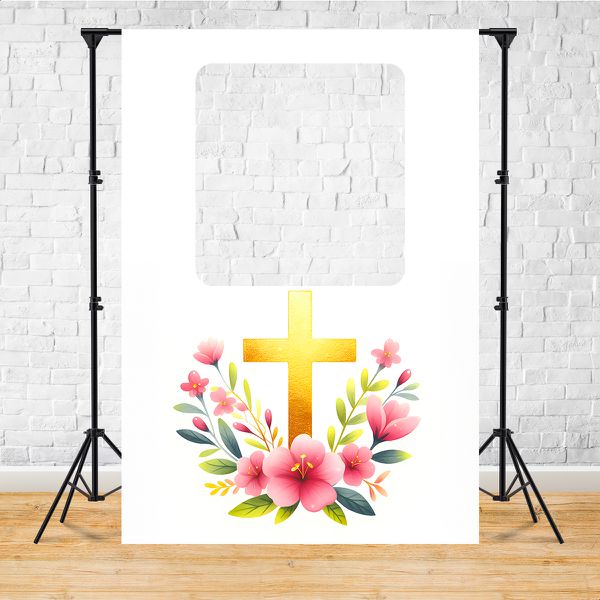 Capa Painel Interativo Para Fotos Vazado Tema Religioso/ Nossa Senhora cute/santinha 2069