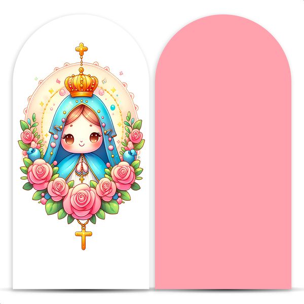Capa Painel Romano Sublimado Tema Religioso/Nossa Senhora cute /santinha 2069